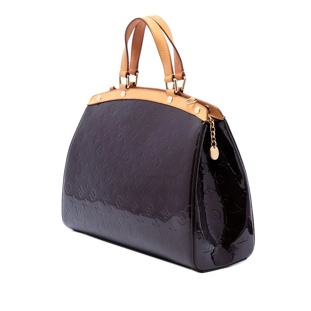 Louis Vuitton Monogram Vernis Brea GM Purple Leather Very good - Back View