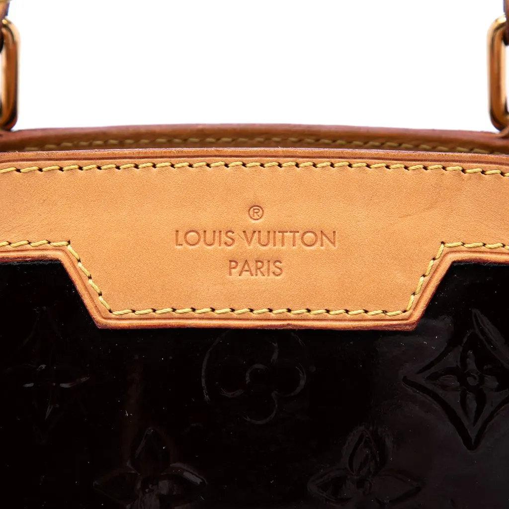 Louis Vuitton Monogram Vernis Brea GM Purple Leather Very good - Box View