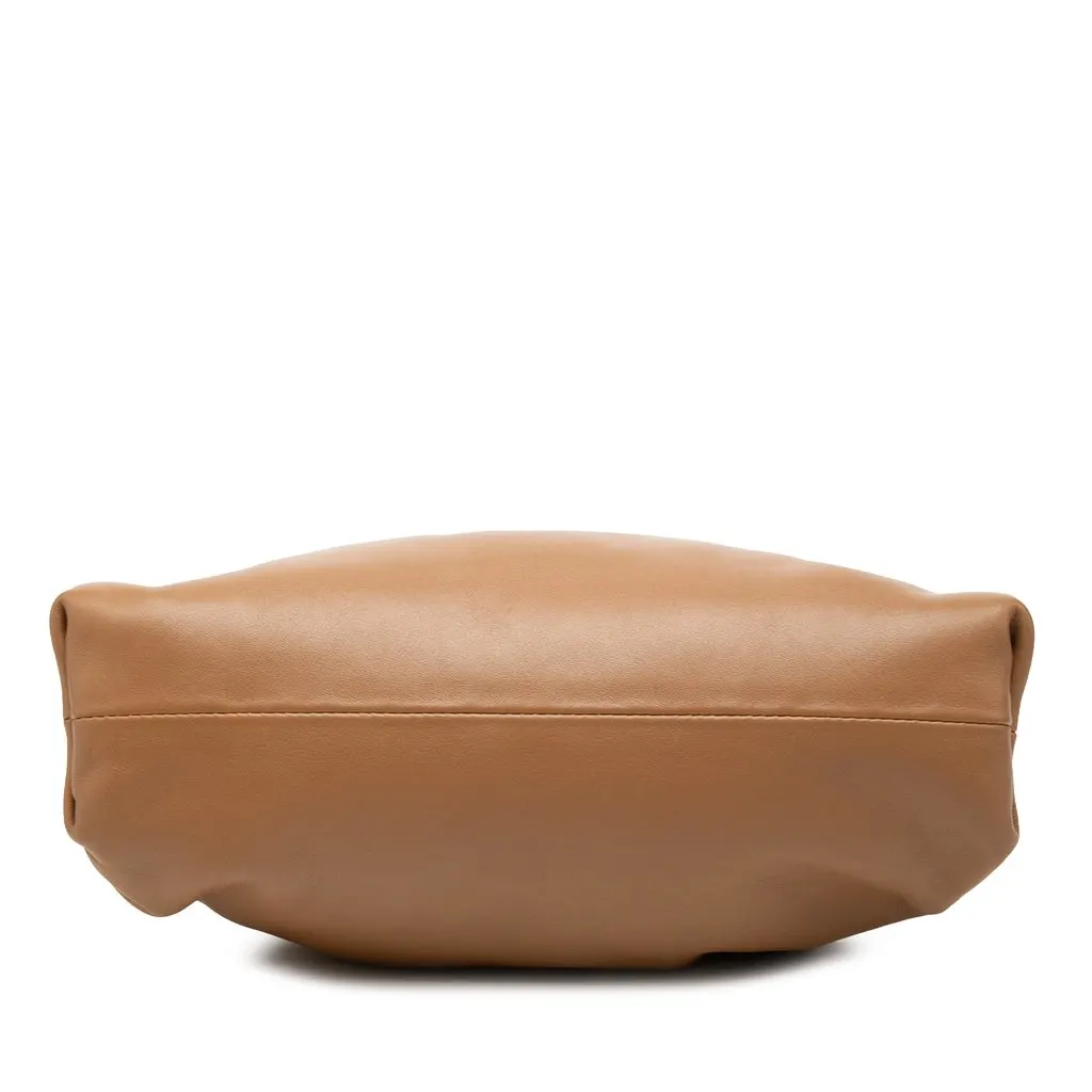 Bottega Veneta Lambskin The Mini Pouch Crossbody Brown Leather Very good - Inside View