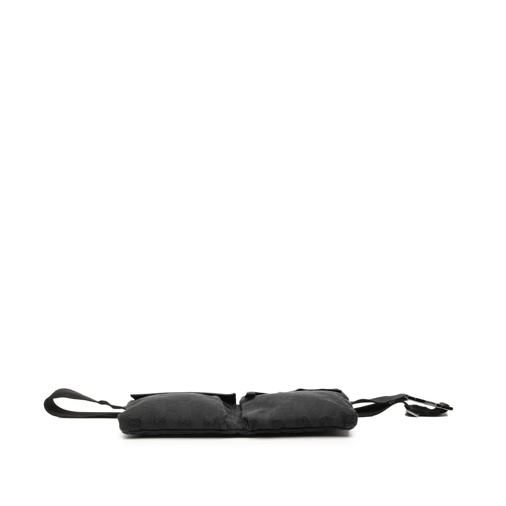 Gucci GG Canvas Double Pocket Belt Bag Black Very good - Inside View