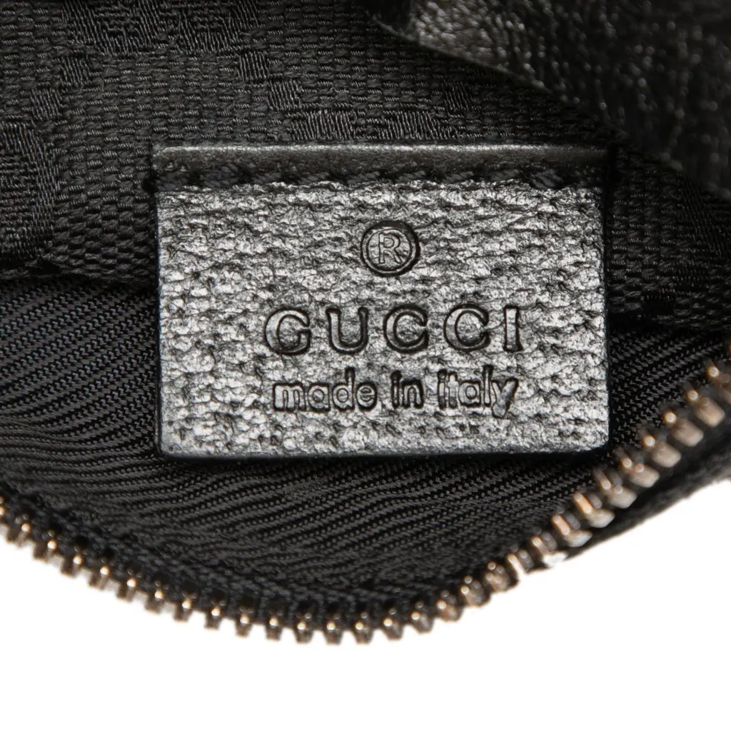 Gucci GG Canvas Double Pocket Belt Bag Black Very good - Box View