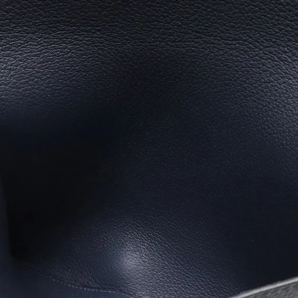 Hermès Evergrain RMS Toutenmain Passport Cover Blue Leather Very good - Inside View