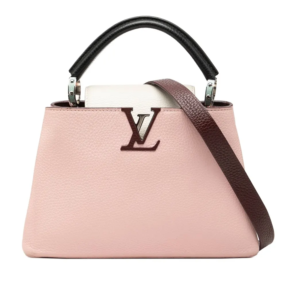 Louis Vuitton Bicolor Taurillon Capucines BB Pink Leather Very good - Front View