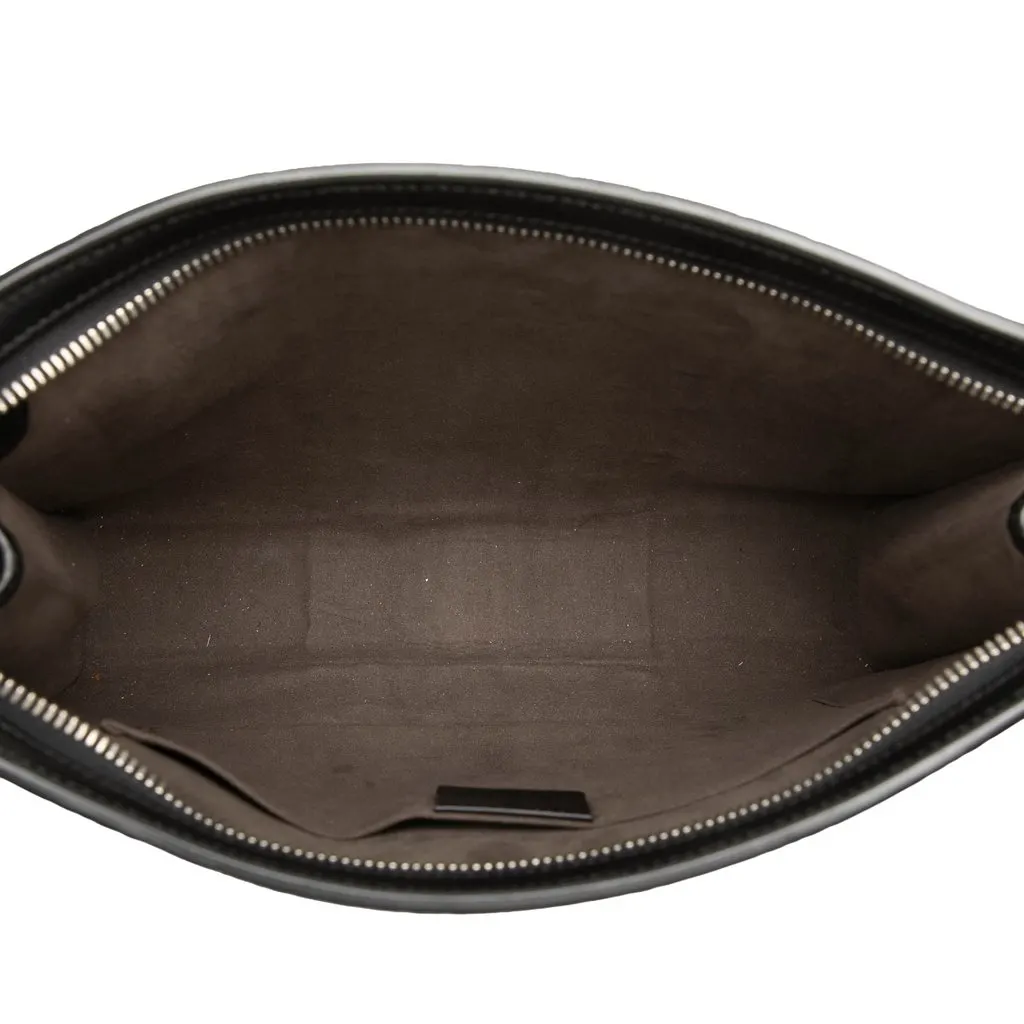 Gucci Guccissima Web Clutch Black Leather Very good - Model View
