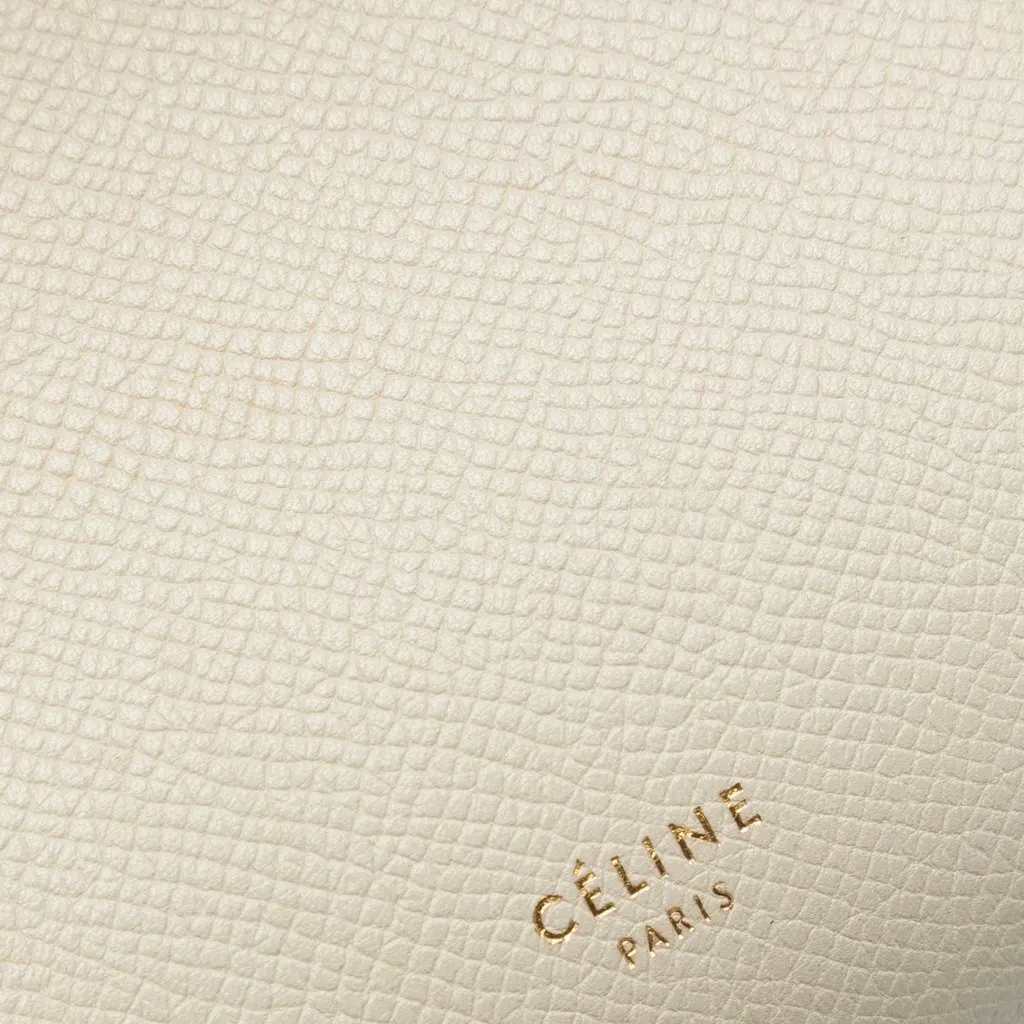 Celine Micro Grained Calfskin Belt Bag Beige Leather Very good - Box View