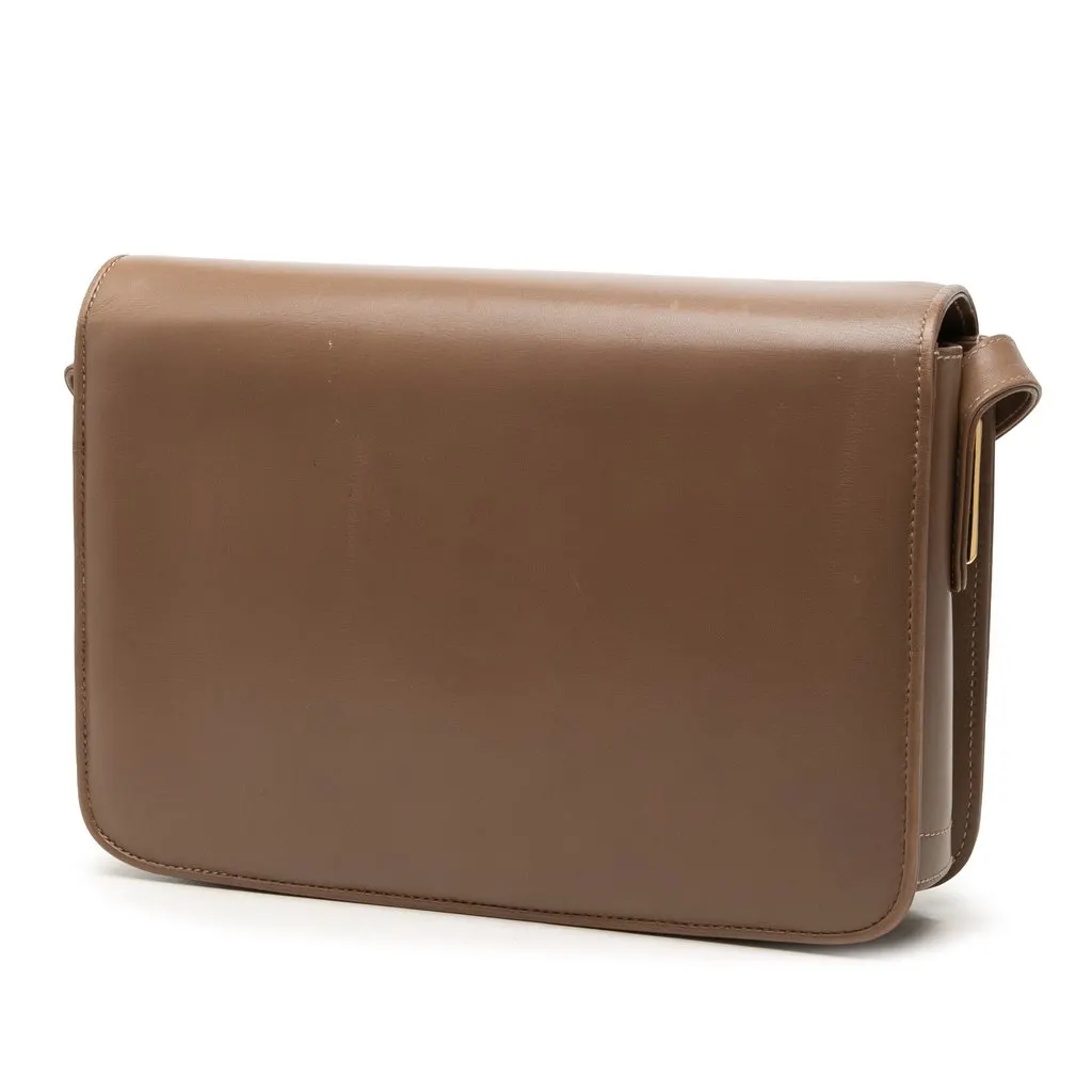 Gucci Calfskin Interlocking G Envelope Crossbody Brown Leather Very good - Back View