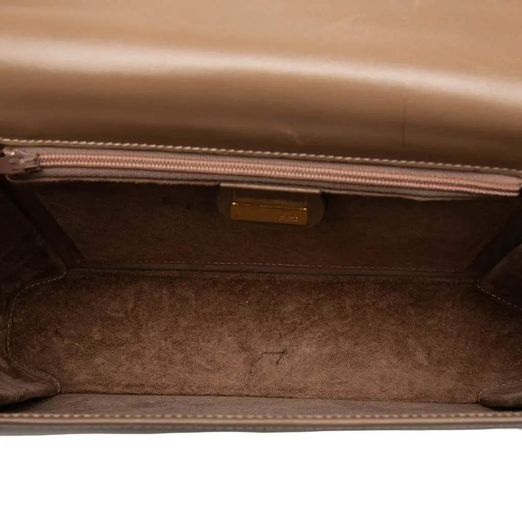 Gucci Calfskin Interlocking G Envelope Crossbody Brown Leather Very good - Model View