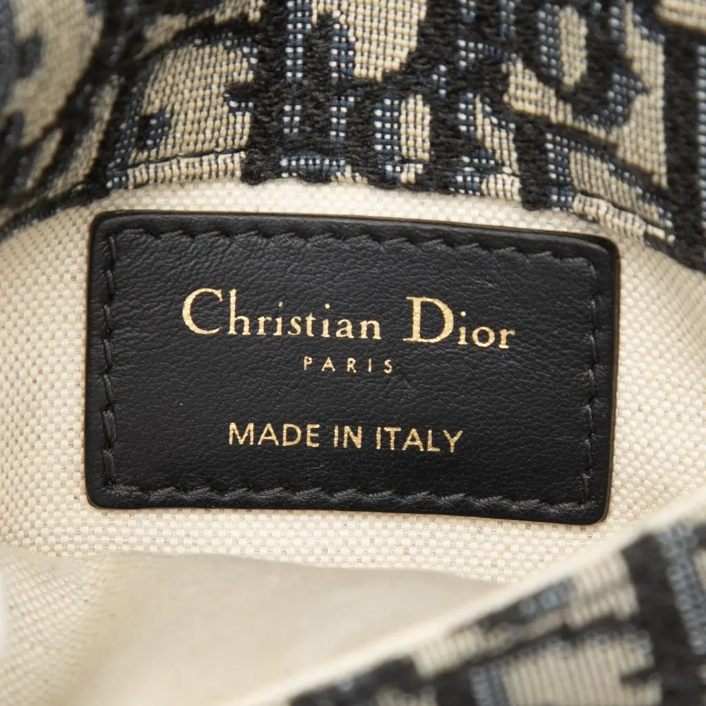 Dior Oblique Canvas Saddle Belt Bag Blue Very good - Box View