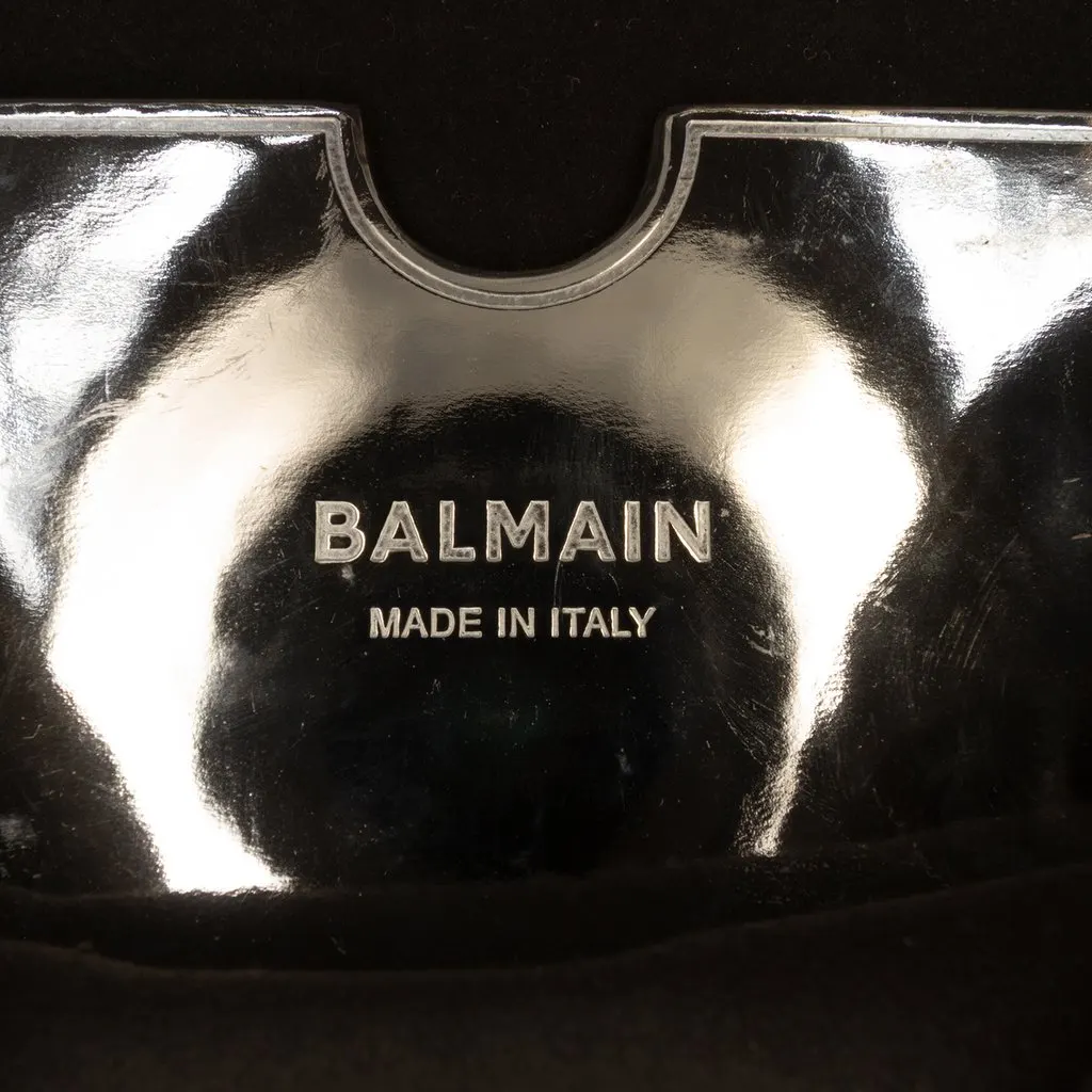Balmain Mini Monogram Jacquard 1945 Crossbody Beige Very good - Box View