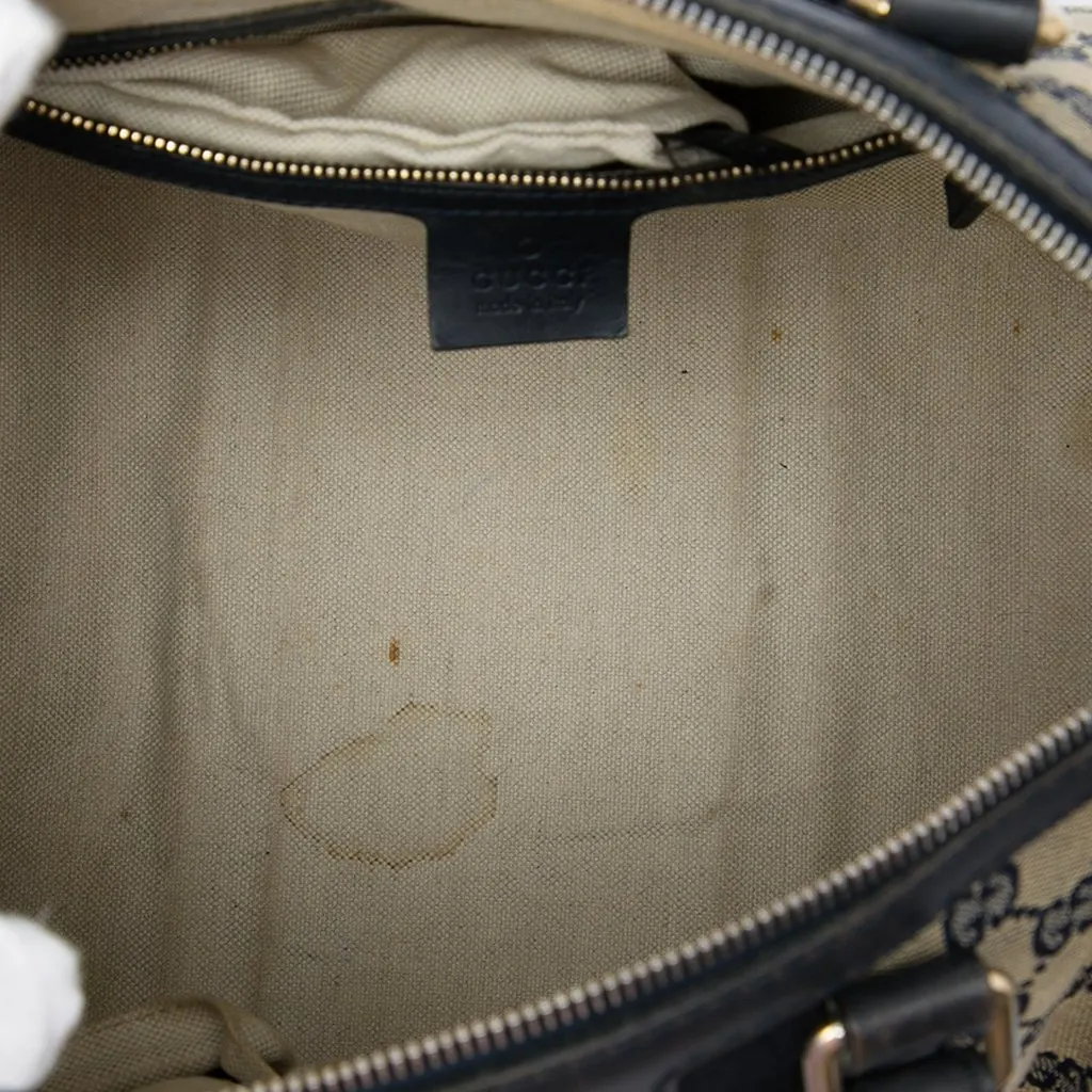 Gucci Medium GG Canvas Web Joy Boston Bag Beige Canvas Good - Model View