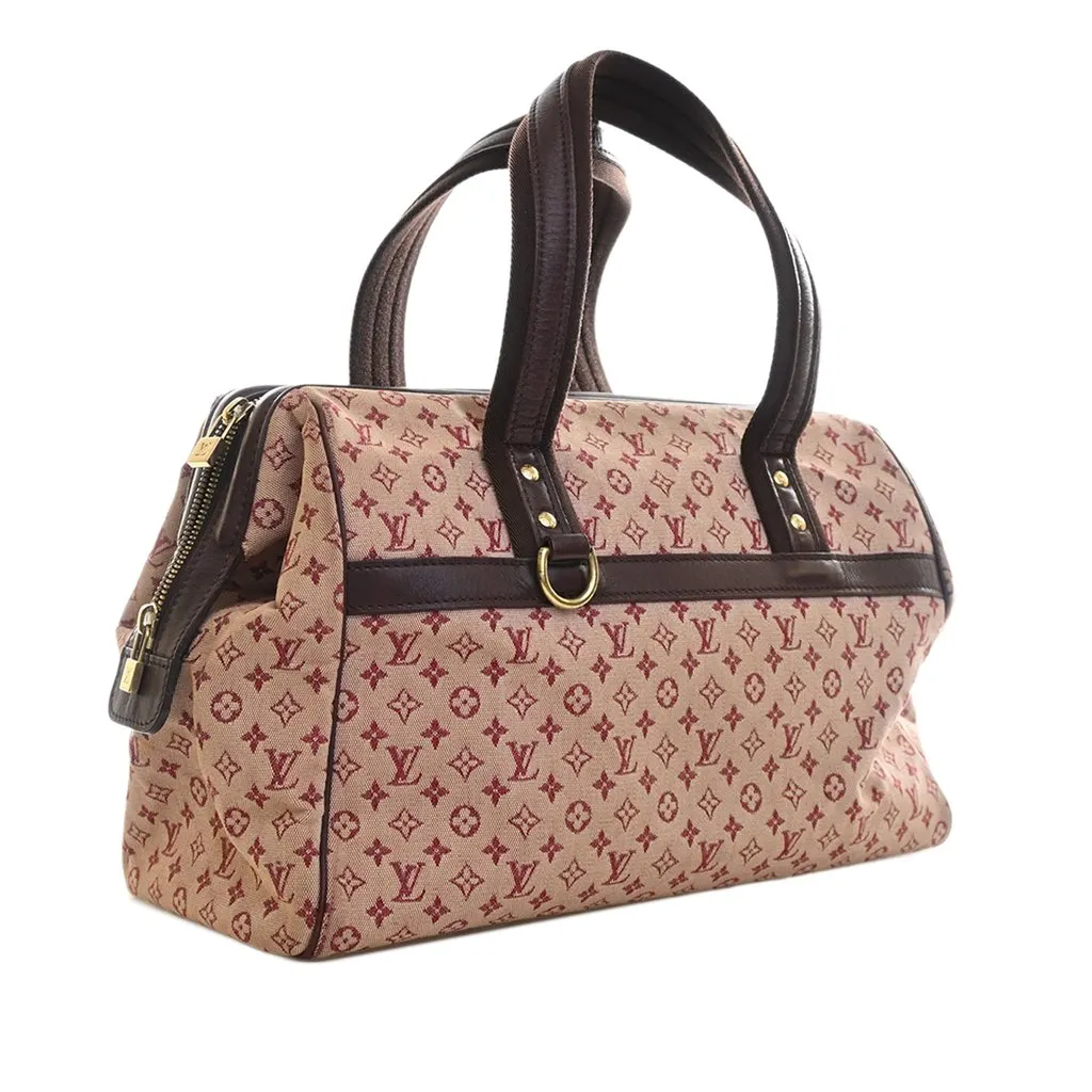 Louis Vuitton Monogram Mini Lin Josephine GM Red Very good - Inside View