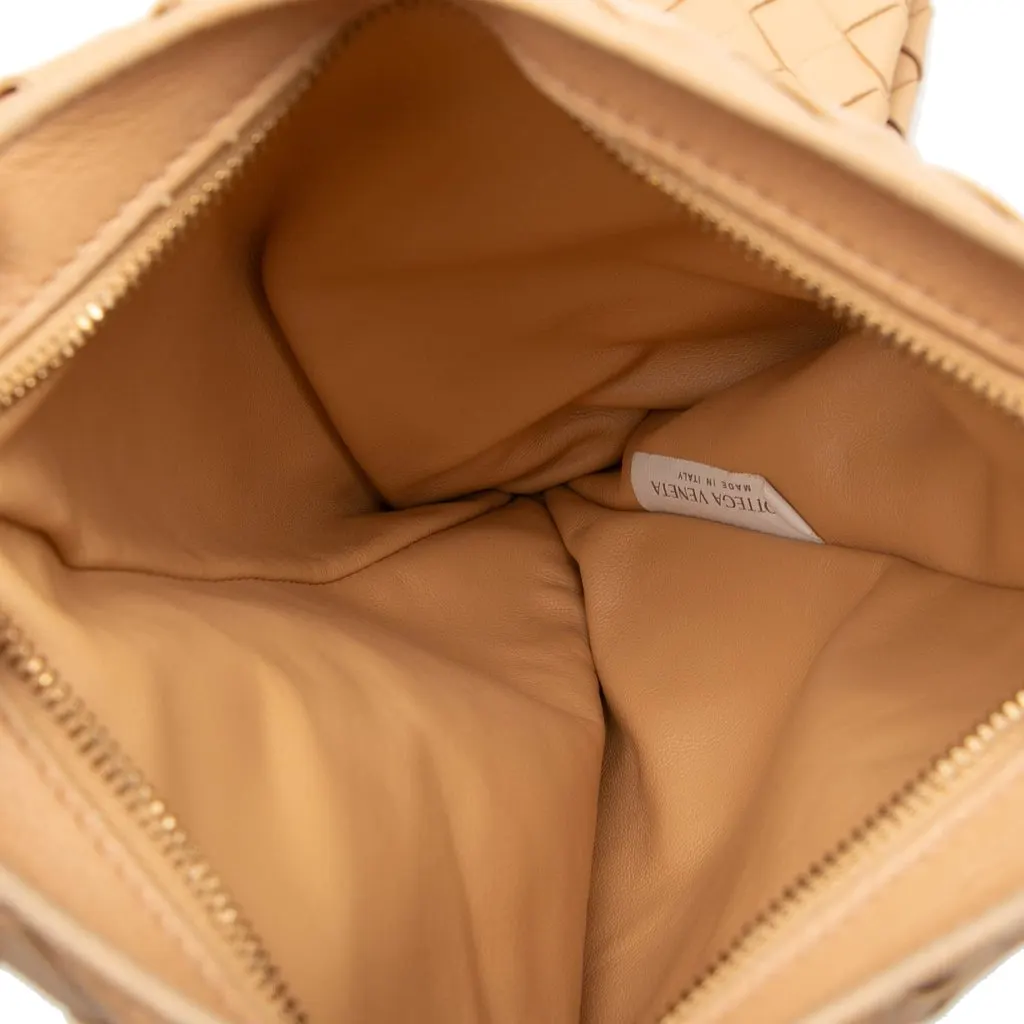Bottega Veneta Mini Calfskin BV Twist Bag Beige Leather Very good - Model View