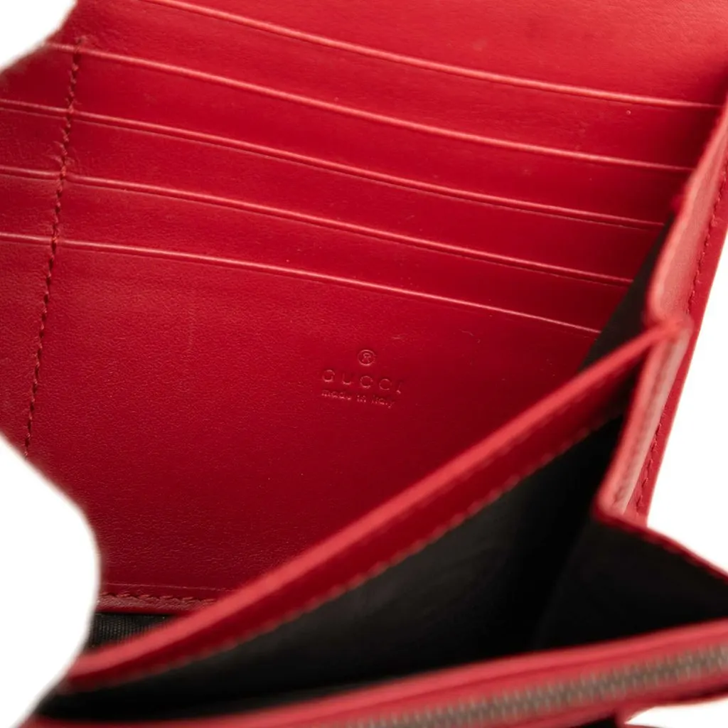 Gucci GG Marmont Matelasse Calfskin Wallet On Chain Red Leather Good - Box View