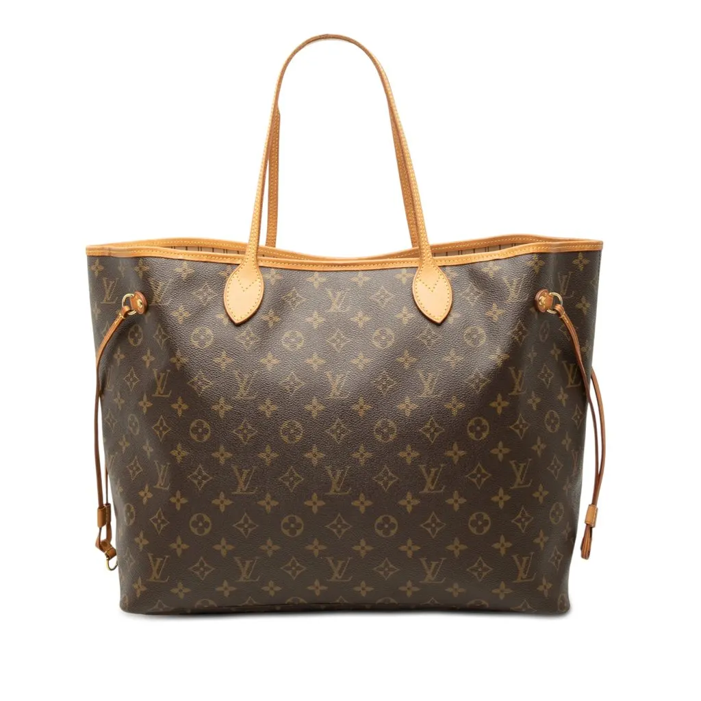 Louis Vuitton Monogram Neverfull GM Brown Very good - Front View