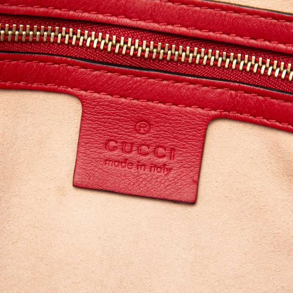 Gucci Small GG Supreme Boston Bag Beige Canvas Good - Box View