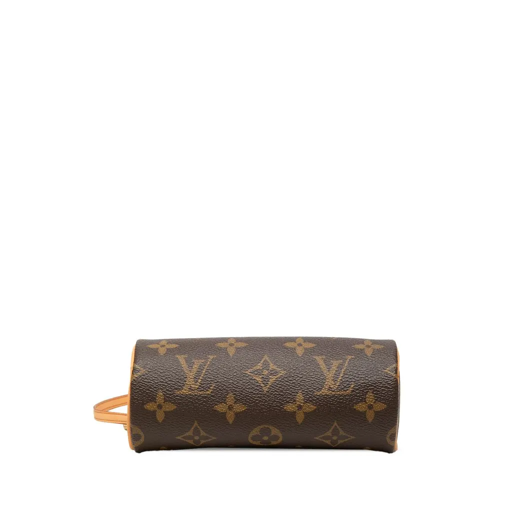 Louis Vuitton Monogram Papillon Pochette Brown Canvas Good - Inside View