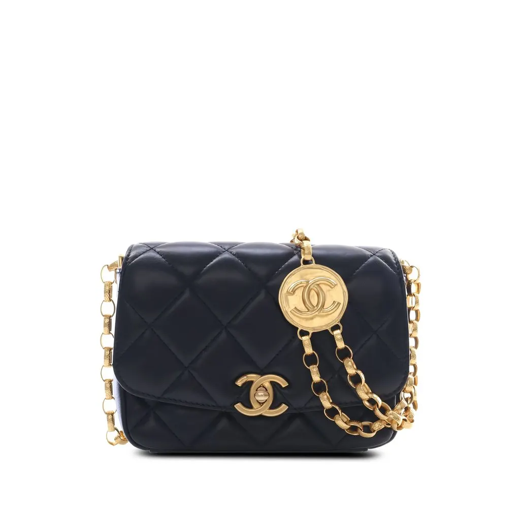 Chanel Small Quilted Lambskin CC Coin Flap