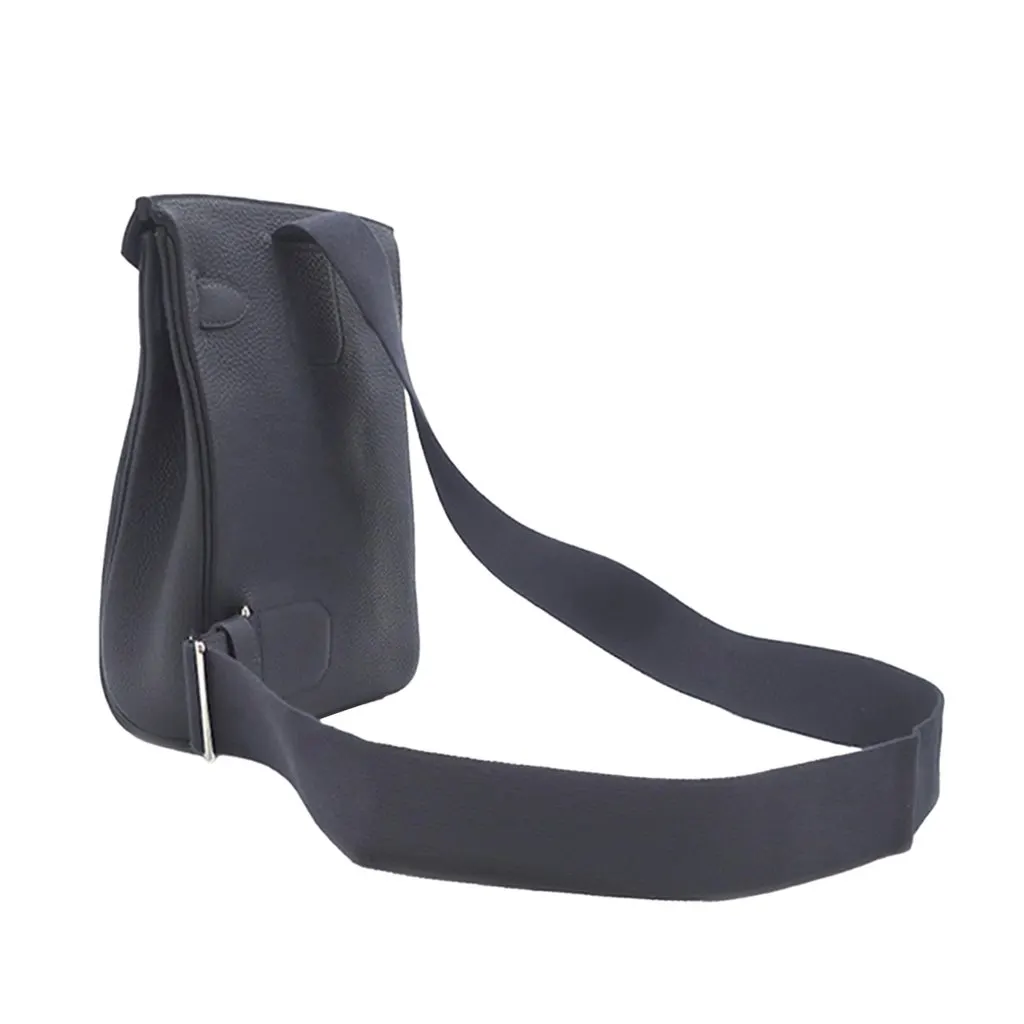 Hermès Togo Kelly Hac A Dos PM Blue Leather Very good - Back View
