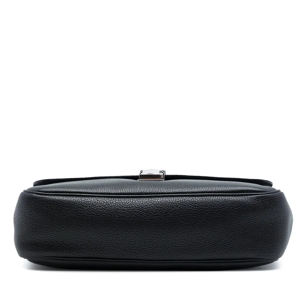 Prada Vitello Phenix Flap Crossbody Black Leather Very good - Inside View