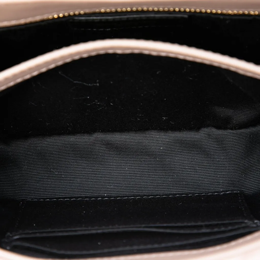 Saint Laurent Toy Matelasse Suede Monogram LouLou Crossbody Brown Leather Very good - Model View