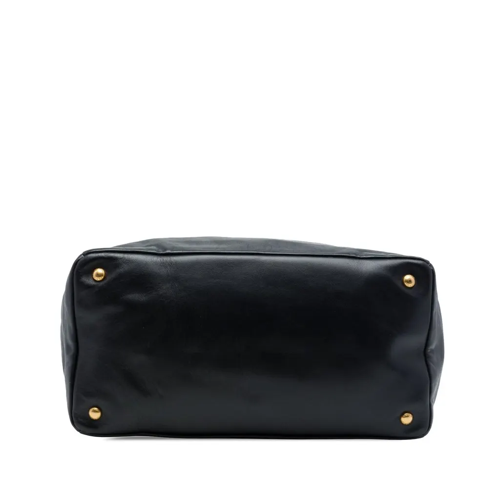 Prada Soft Calf Satchel Black Leather Very good - Inside View
