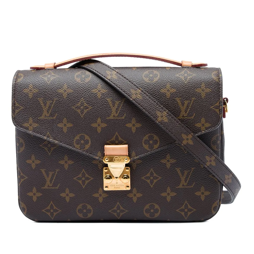 Louis Vuitton Monogram Pochette Metis Brown Very good - Front View