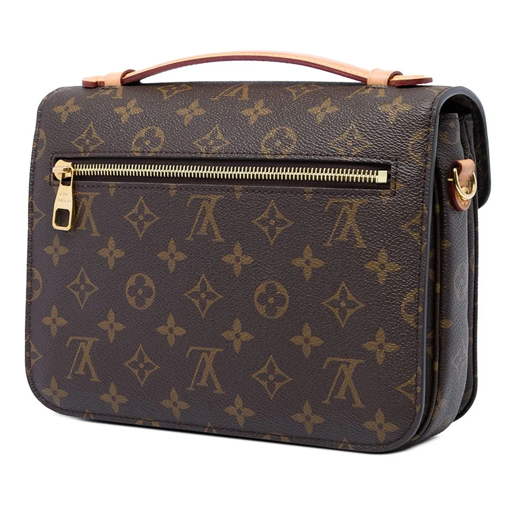 Louis Vuitton Monogram Pochette Metis Brown Very good - Back View
