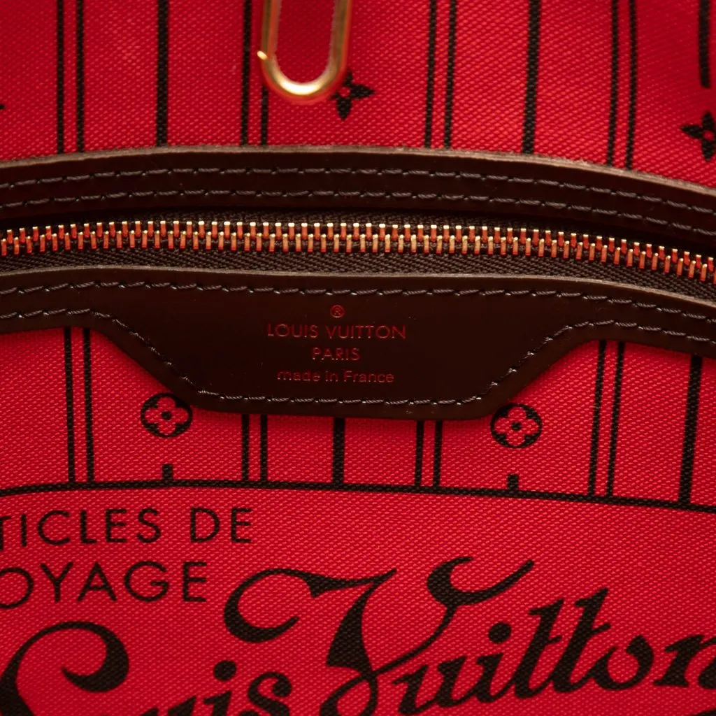 Louis Vuitton Damier Ebene Neverfull MM Brown Very good - Box View