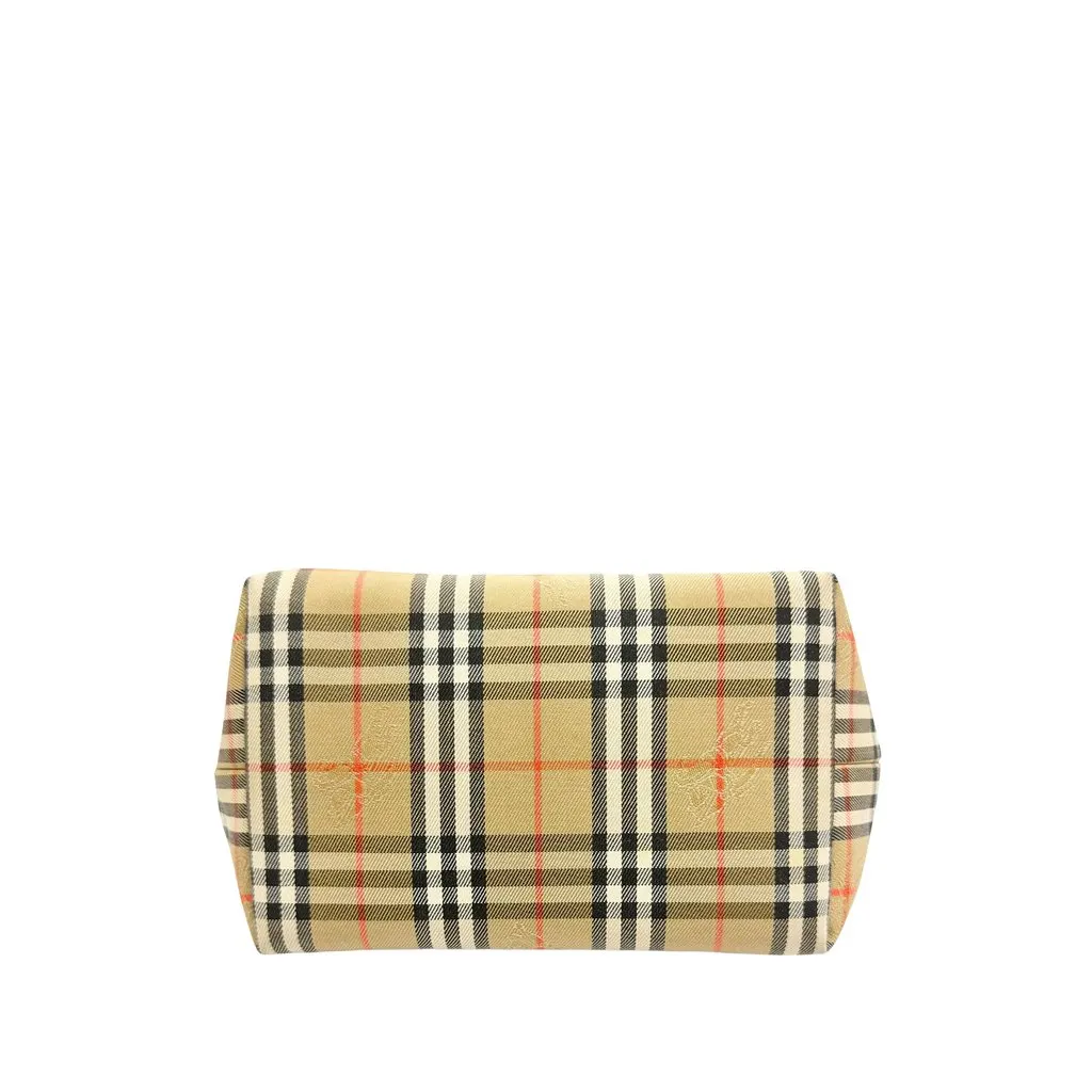 Burberry Haymarket Check Canvas Tote Beige Very good - Inside View