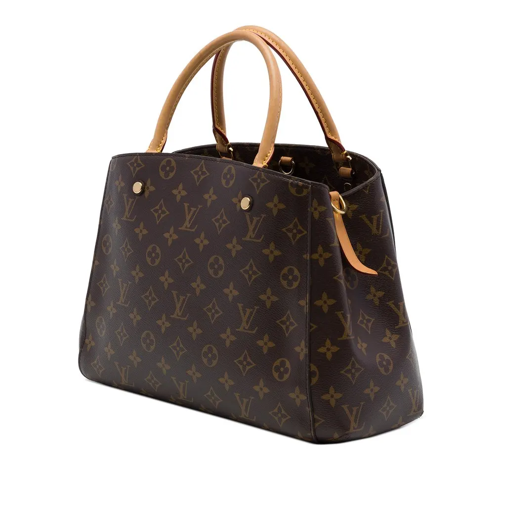 Louis Vuitton Monogram Montaigne MM Brown Canvas Very good - Back View