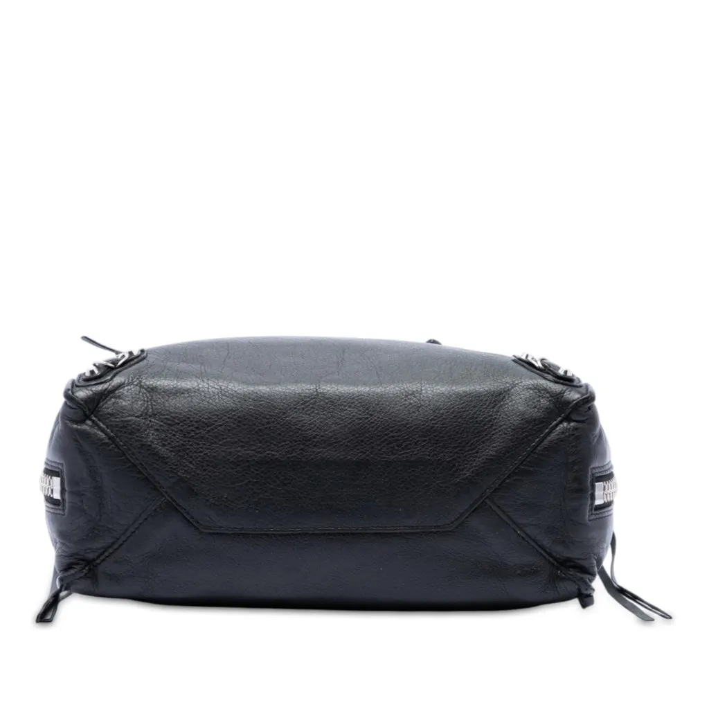 Balenciaga Mini Leather Papier A6 Zip Around Satchel Black Leather Very good - Inside View