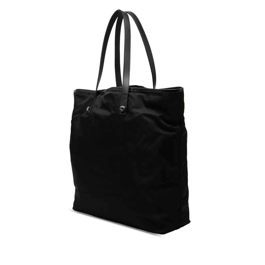 Prada Tessuto Skull Tote Black Very good - Back View