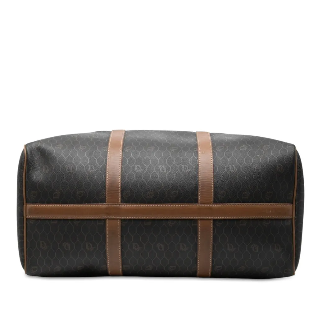 Dior Honeycomb Coated Canvas Travel Bag Black Very good - Inside View