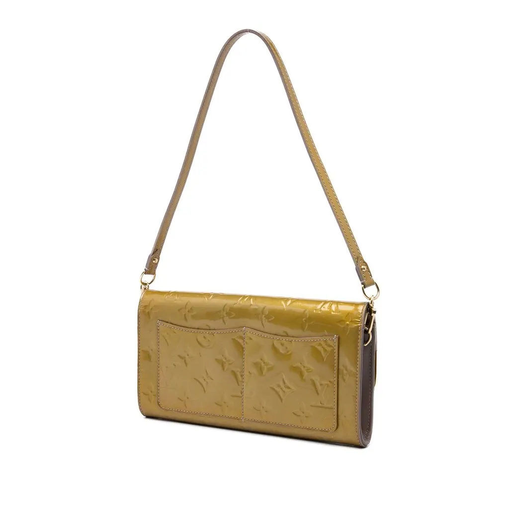Louis Vuitton Monogram Vernis Rossmore MM Gold Leather Very good - Back View