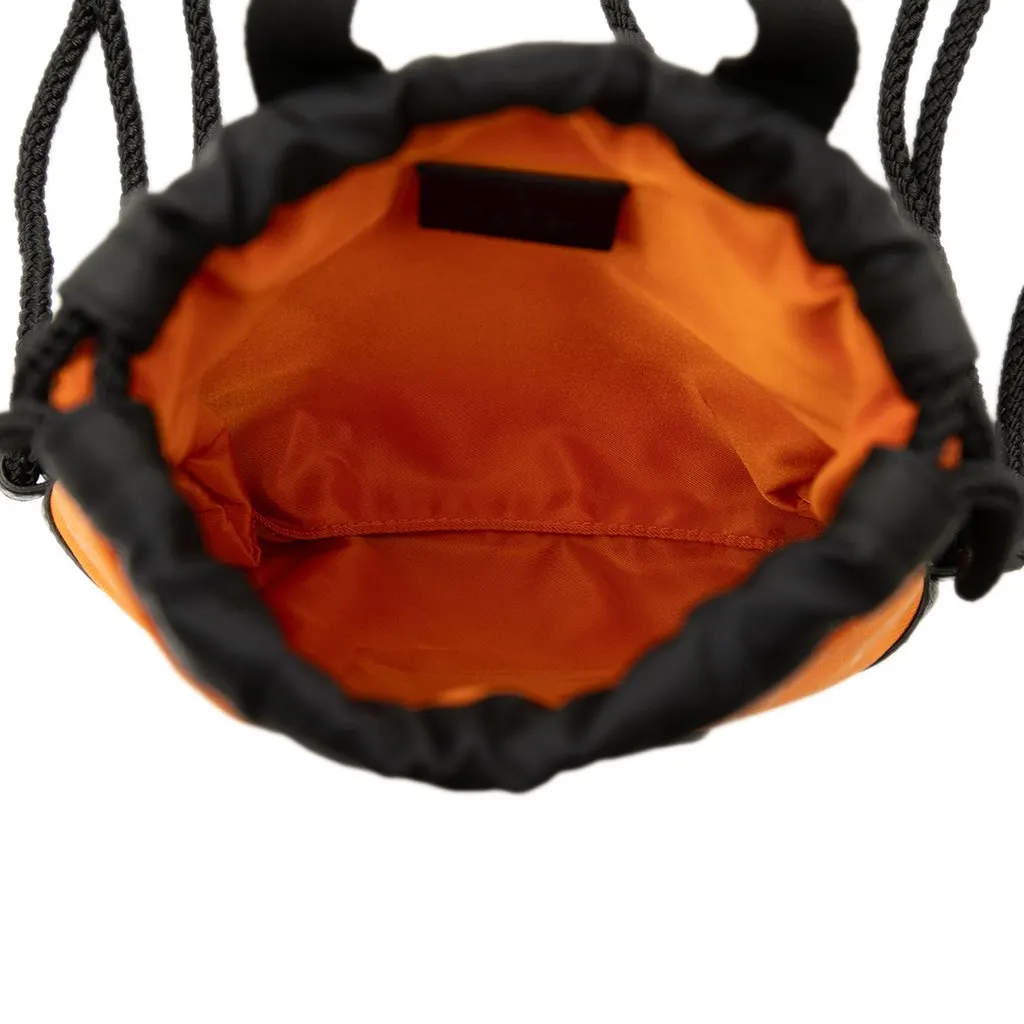Gucci GG Nylon Off The Grid Drawstring Backpack Orange Polyamide Very good - Model View