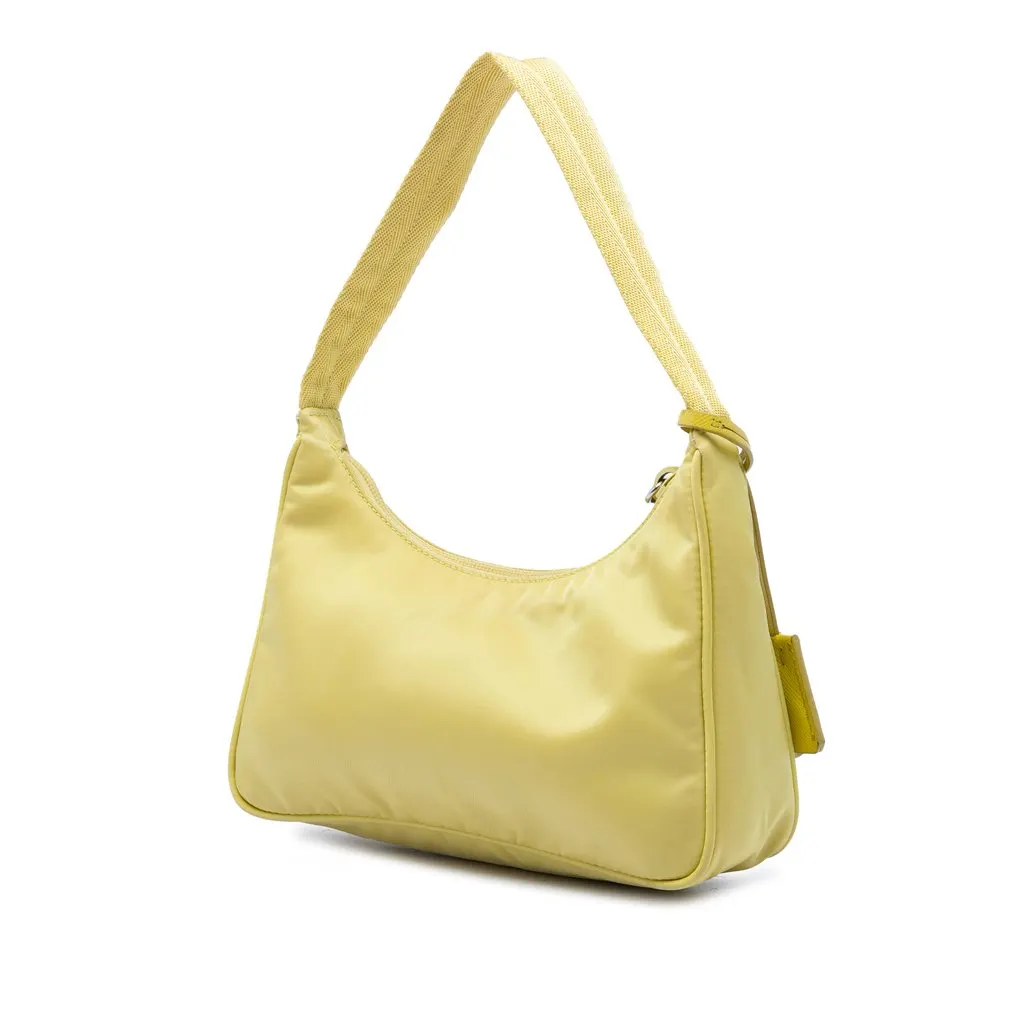 Prada Mini Tessuto Re Edition 2000 Shoulder Bag Yellow Polyamide Very good - Back View