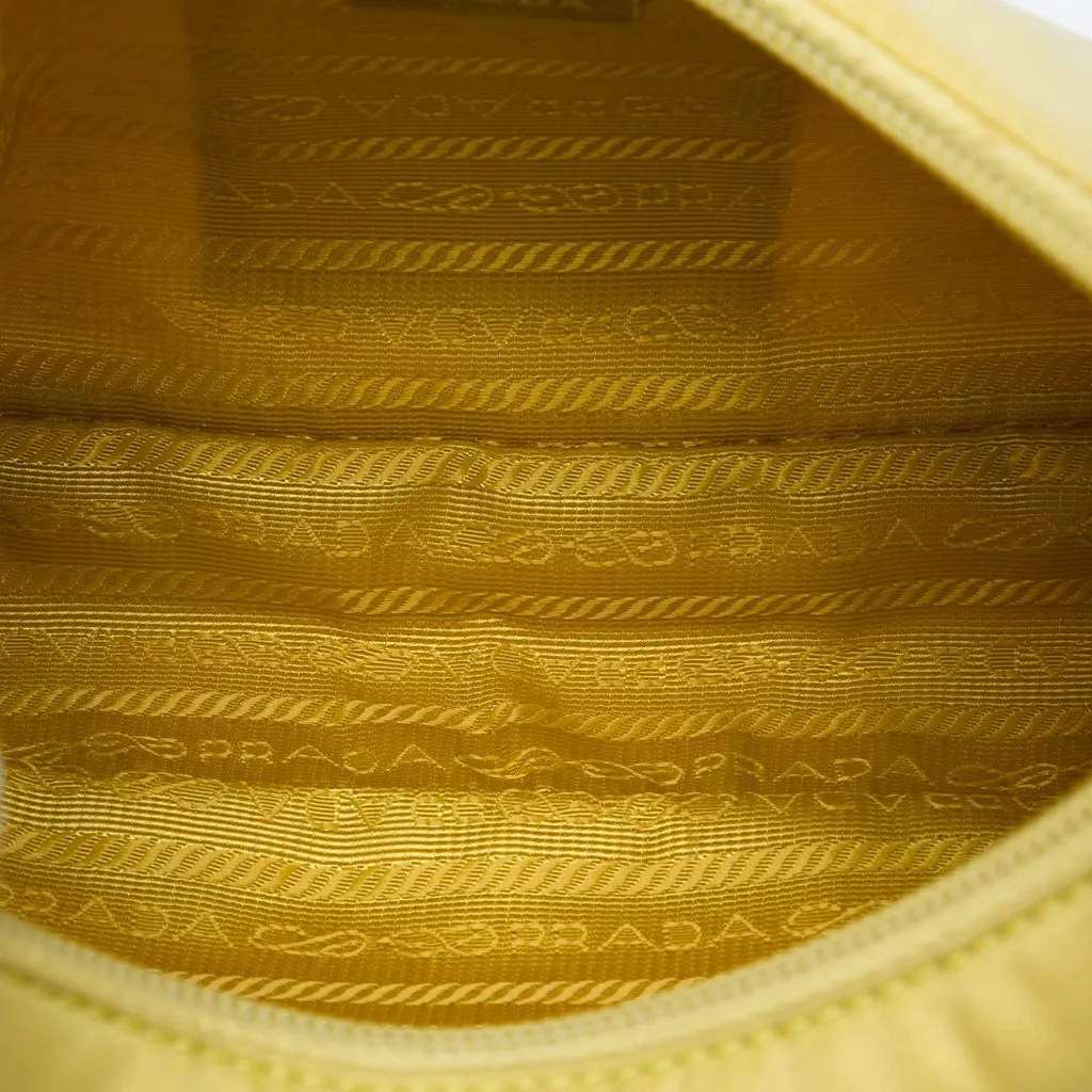 Prada Mini Tessuto Re Edition 2000 Shoulder Bag Yellow Polyamide Very good - Model View