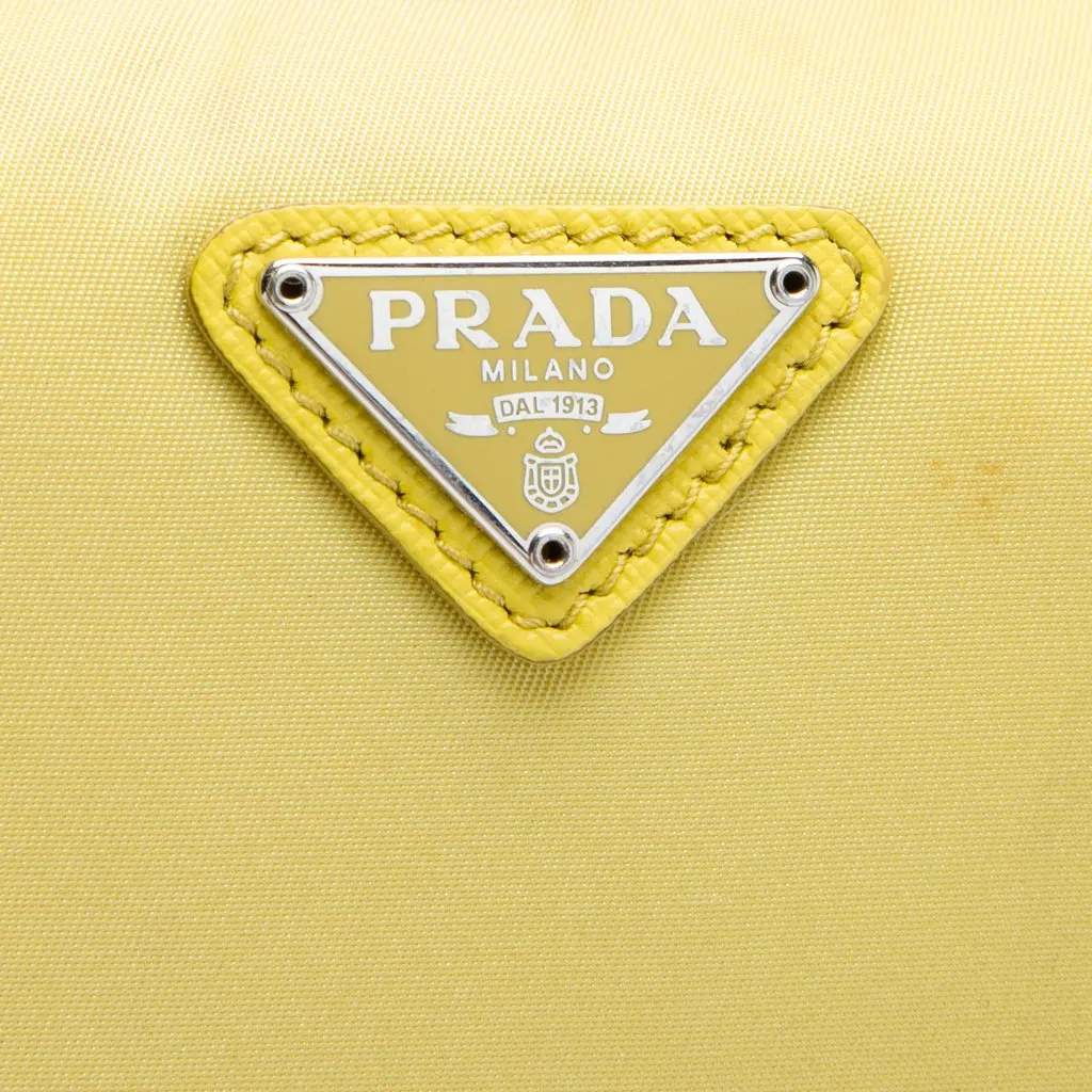 Prada Mini Tessuto Re Edition 2000 Shoulder Bag Yellow Polyamide Very good - Box View