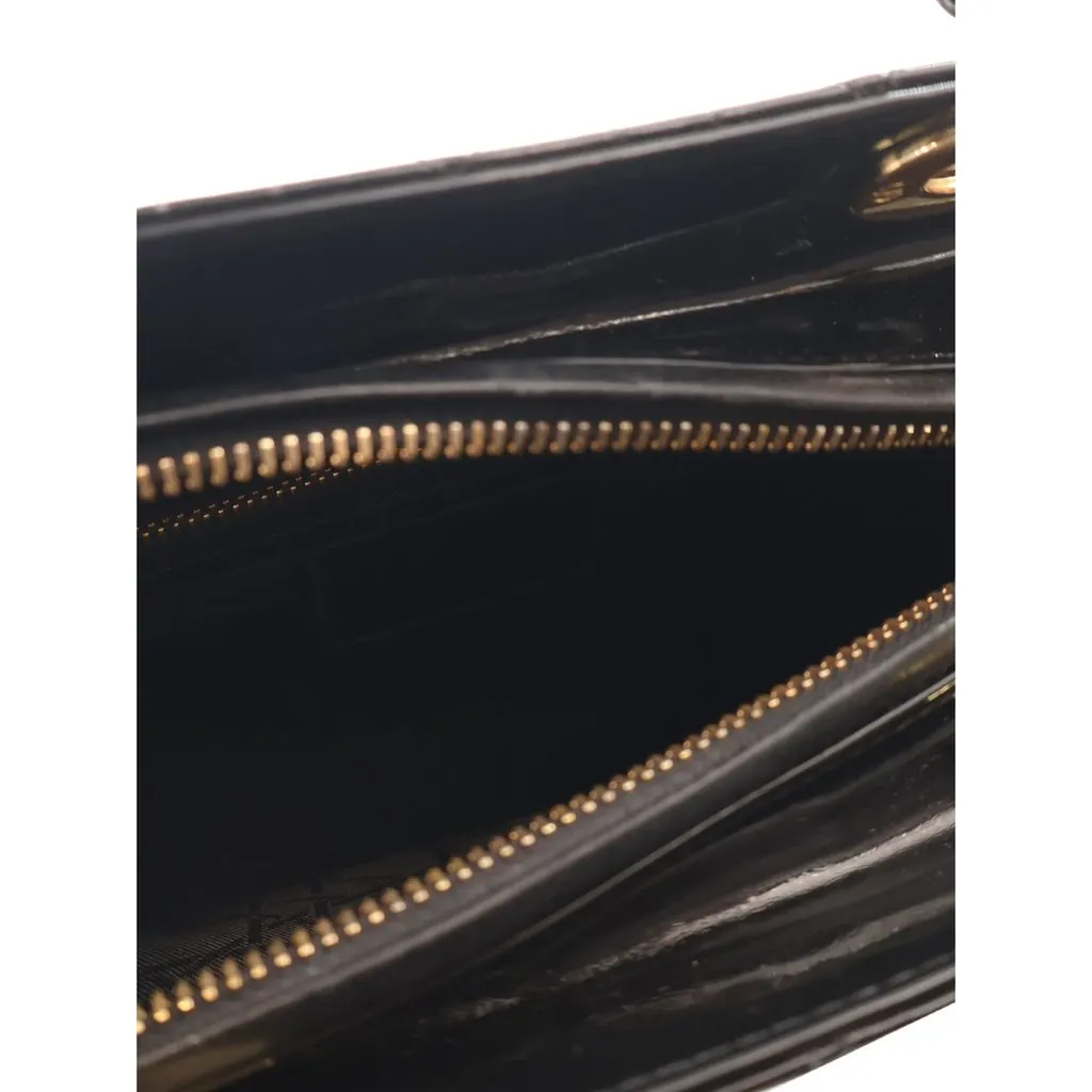 Dior Medium Patent Cannage Lady Dior Black Leather Very good - Model View
