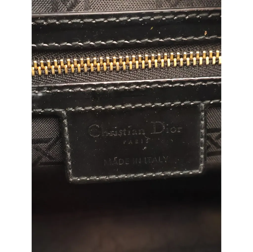 Dior Medium Patent Cannage Lady Dior Black Leather Very good - Box View