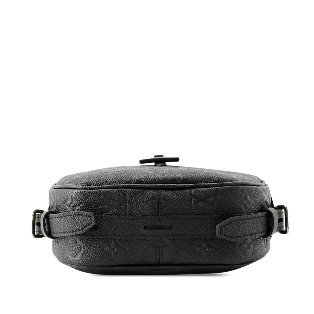 Louis Vuitton Monogram Empreinte Boite Chapeaux Souple MM Black Leather Good - Inside View
