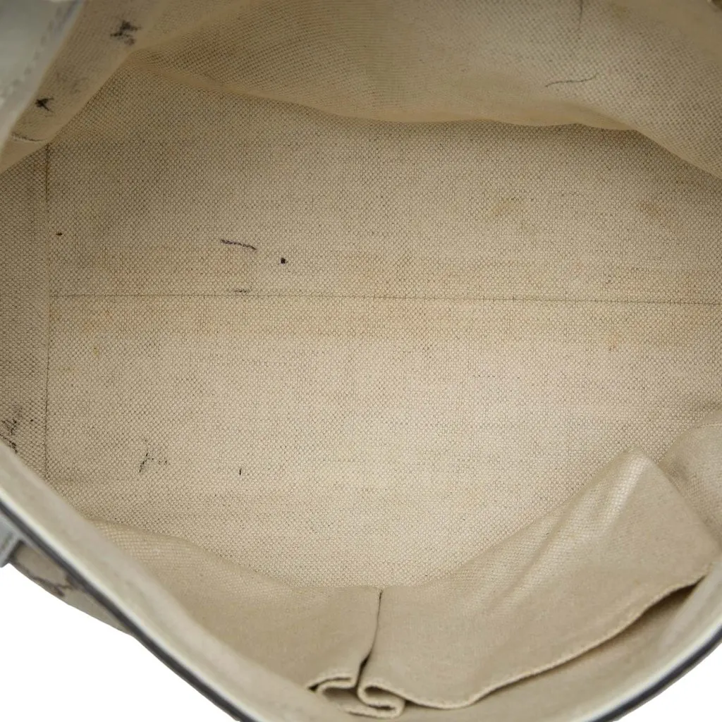 Gucci GG Canvas Bella Flap Satchel Beige Very good - Model View