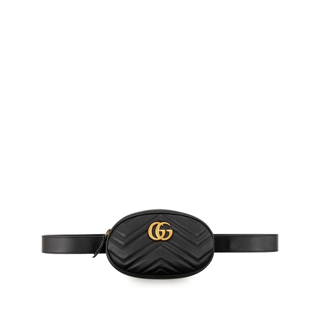 Gucci GG Marmont Matelasse Calfskin Belt Bag