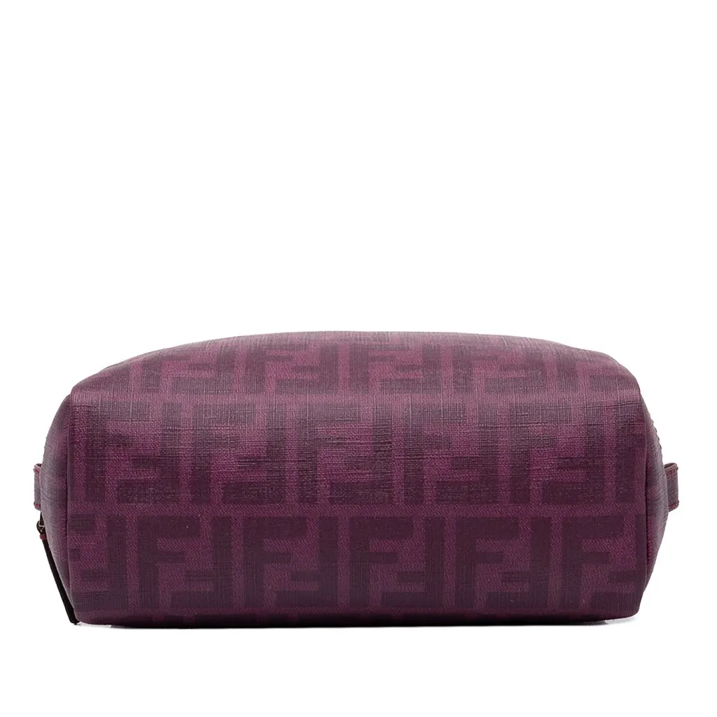 Fendi Zucca Spalmati Cosmetic Pouch Purple Canvas Very good - Inside View