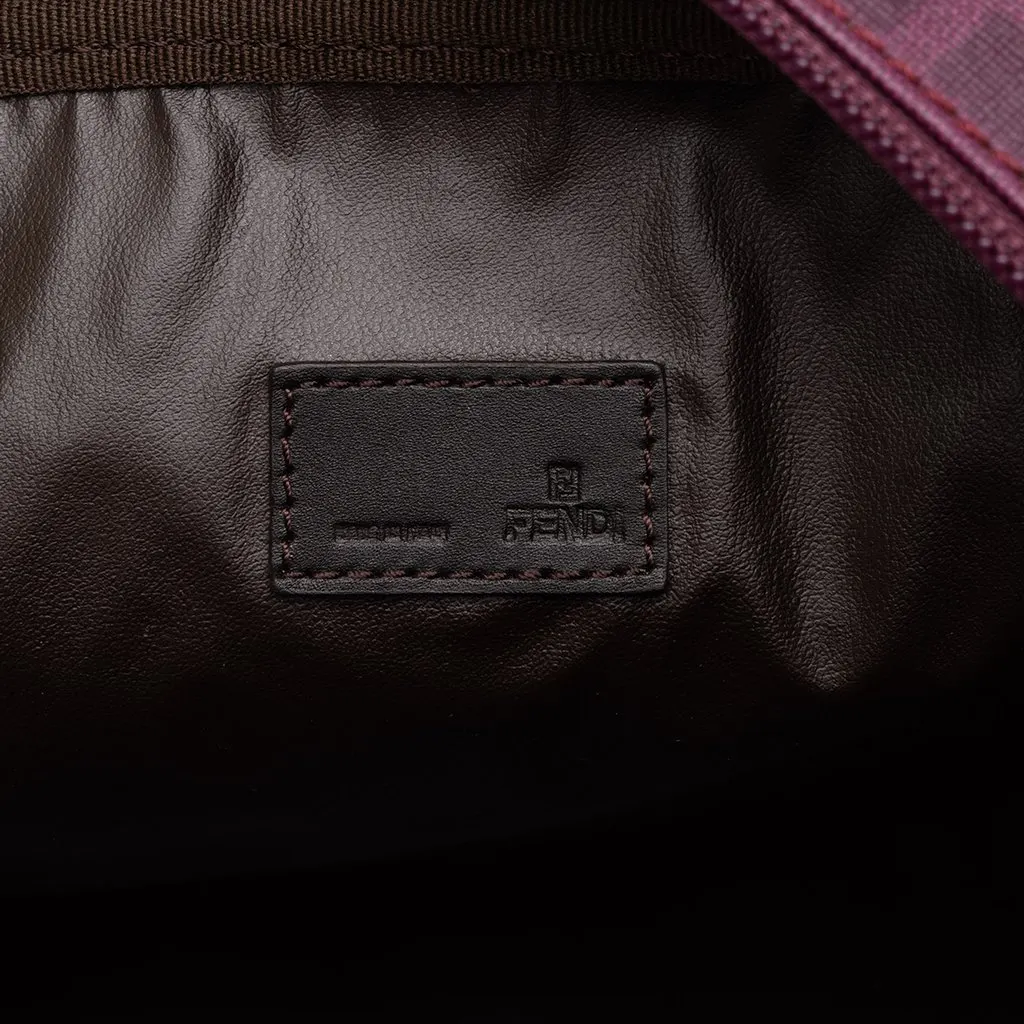 Fendi Zucca Spalmati Cosmetic Pouch Purple Canvas Very good - Box View
