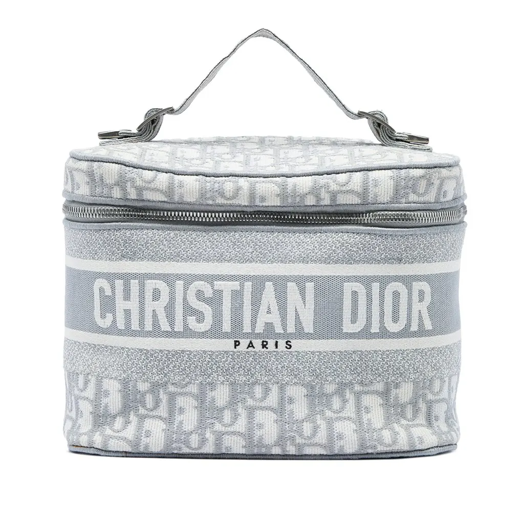 Dior Oblique Canvas Diortravel Vanity Case MultiColor Very good - Front View