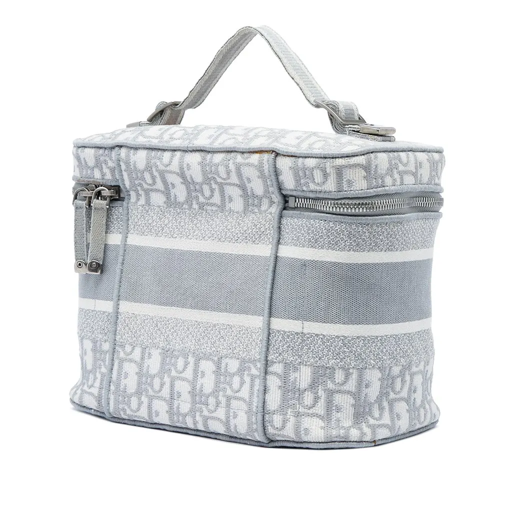Dior Oblique Canvas Diortravel Vanity Case MultiColor Very good - Back View