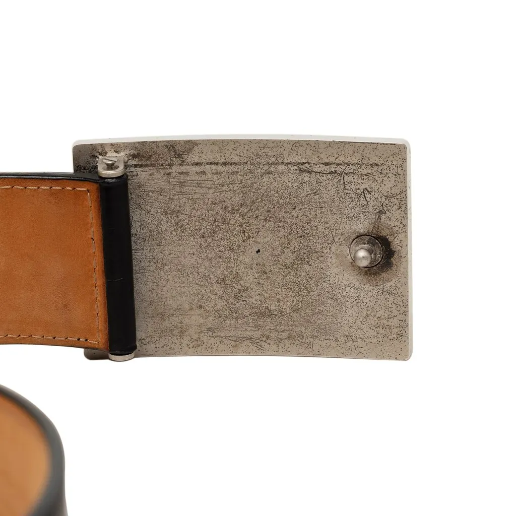 Louis Vuitton Leather Travelling Requisites Belt Black Leather Very good - Box View