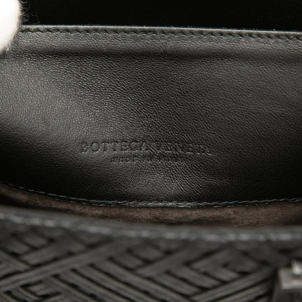 Bottega Veneta Nappa Intrecciato Handbag Black Leather Very good - Box View