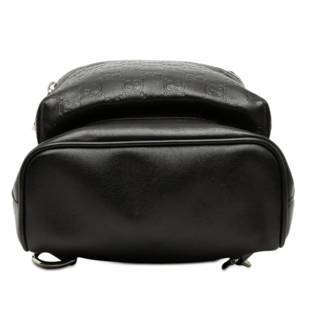 Gucci Guccissima Sling Backpack Black Leather Very good - Inside View